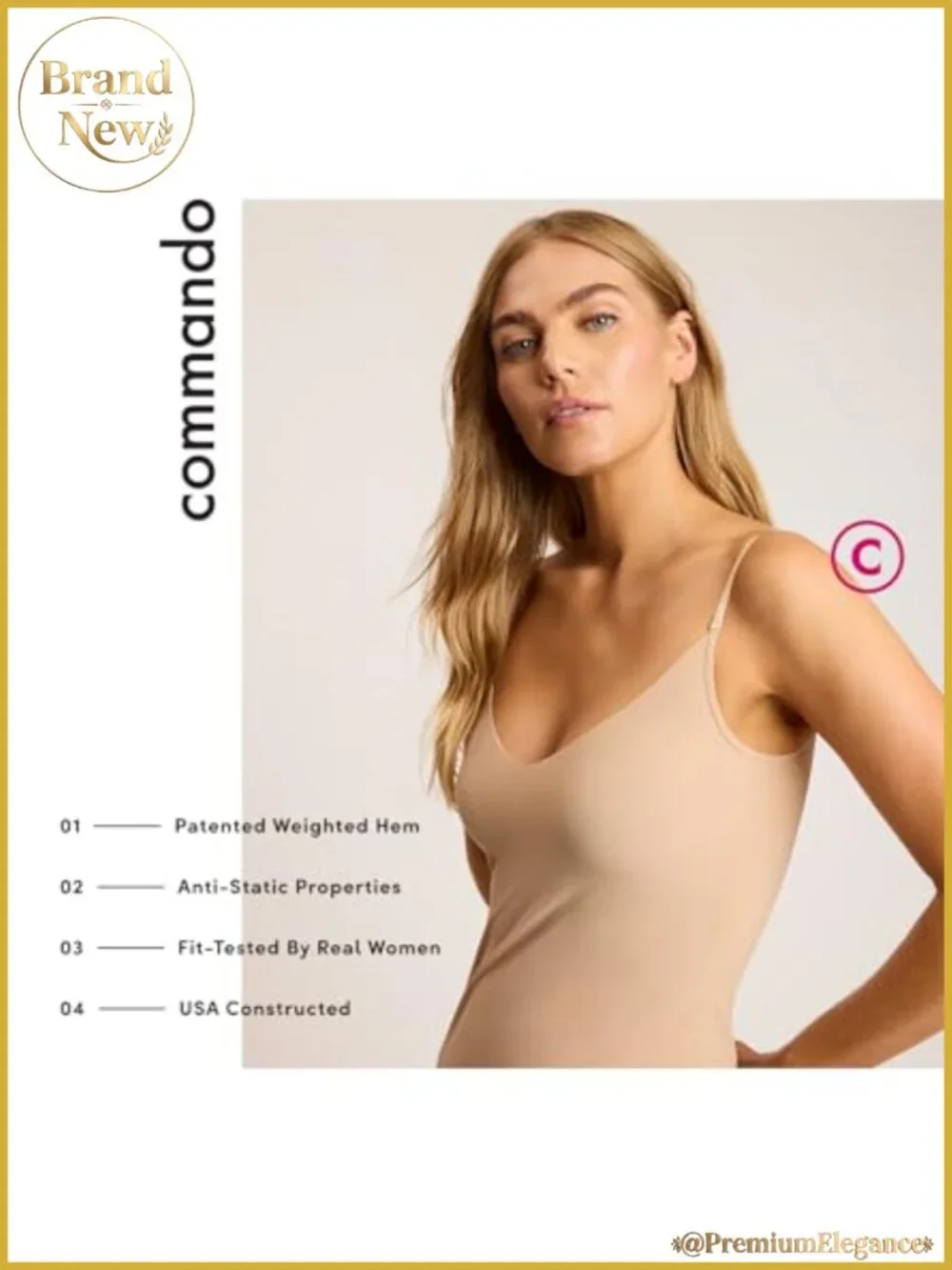 Luxury Microfiber Full Slip with Adjustable Straps & Weighted Hem